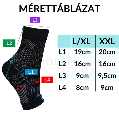 Kompressziós Bokazokni Bokafájdalomra (Fekete, 1+1 Pár!)