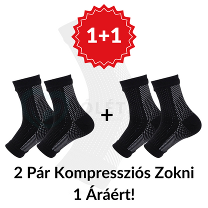 Kompressziós Bokazokni Bokafájdalomra (Fekete, 1+1 Pár!)