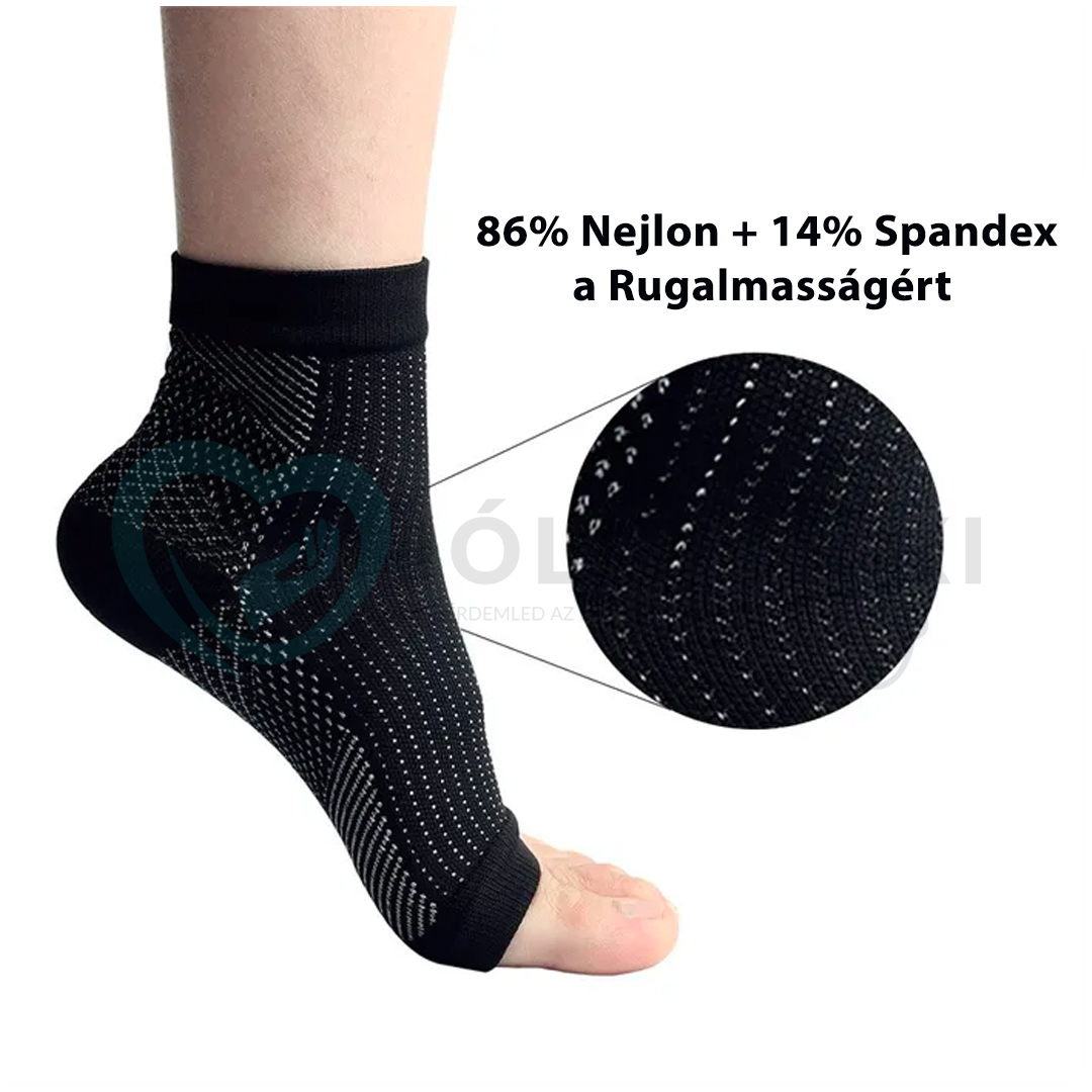 Kompressziós Bokazokni Bokafájdalomra (Fekete, 1+1 Pár!)